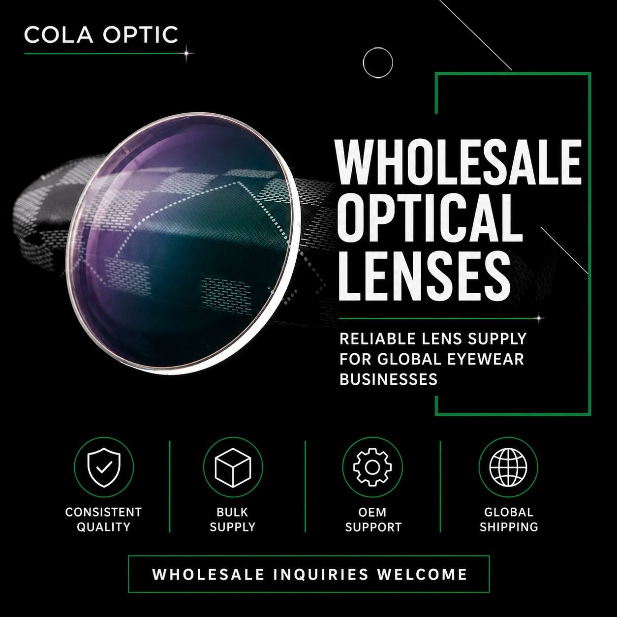 Wholesale optical lens product visual